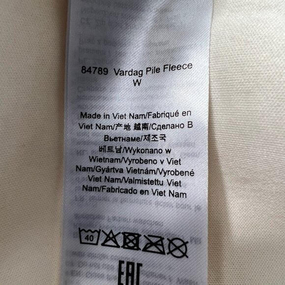 Fjall Raven Women's Vardag Pile Fleece Jacket in Cream Size Large - Picture 6 of 12